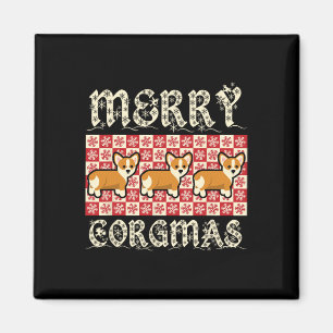 Íman Cães Design de Corgmas de feliz de Corgmas de