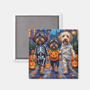 Íman Cães Havanese Fantasias de Halloween Trick-or-Trea