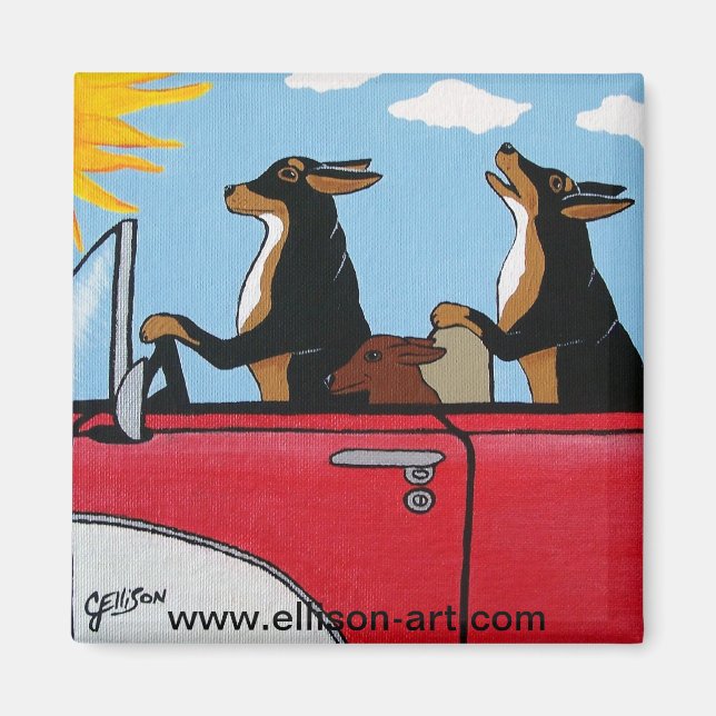 Íman Cães Joy Ride Magnet (Frente)