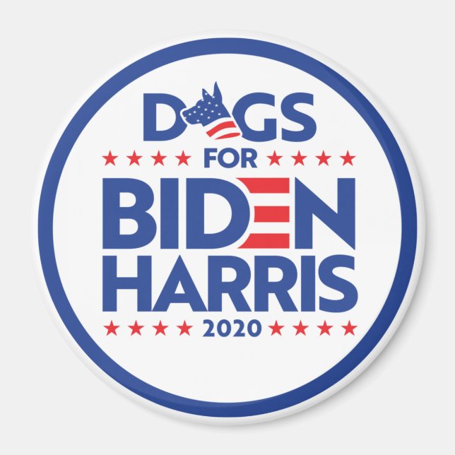 ÍMAN CÃES PARA BIDEN HARRIS 2020 (Frente)