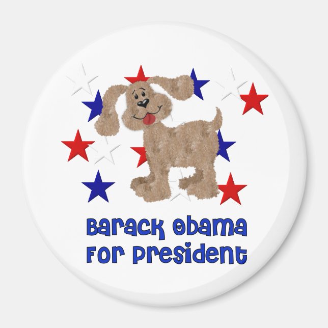 Íman Cães Para Obama (Frente)