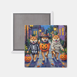 Íman Cães Shiba Inu em Fantasias de Halloween