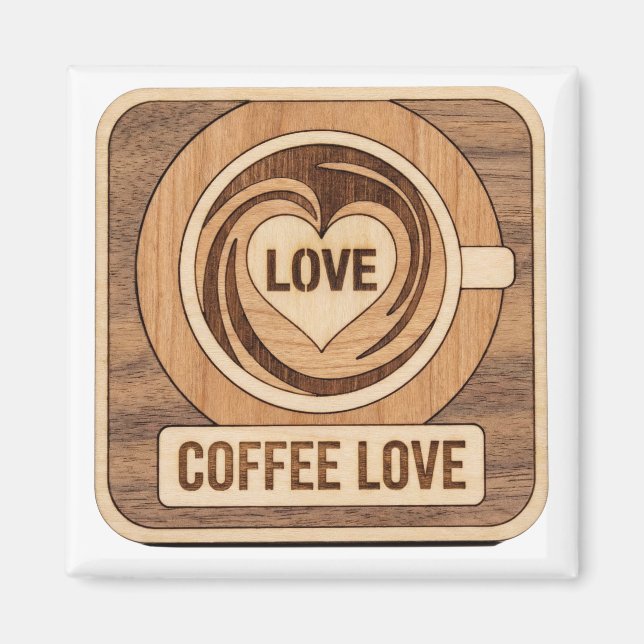 Íman Café Amor, Coração (Frente)