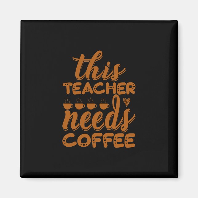 Íman Café Arte Este Professor Precisa De Café (Frente)