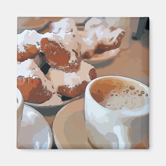 Íman Cafe Aulait, Café de Nova Orleans (Frente)