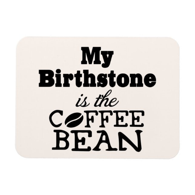 Íman Café Bean Birthstone (Horizontal)