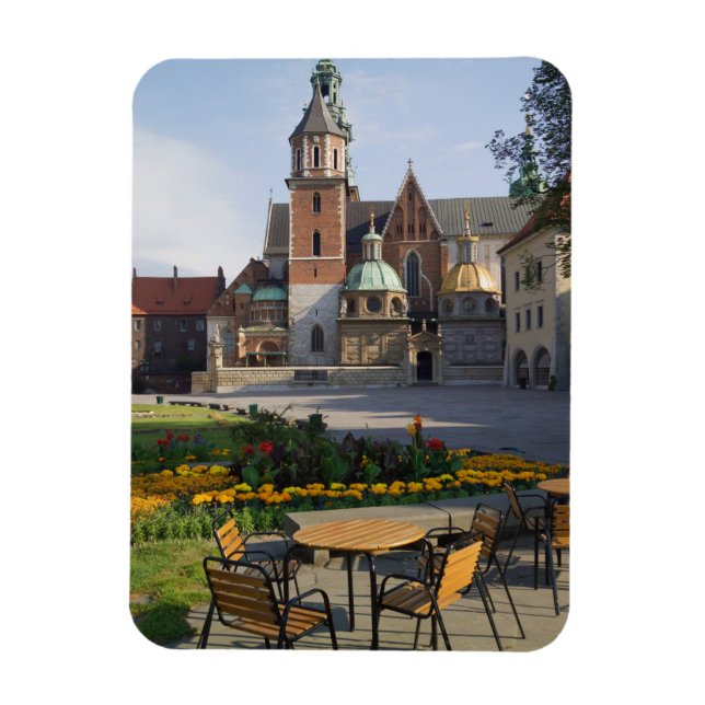 Íman Café com vista para a Catedral de Wawel, Colina de (Vertical)