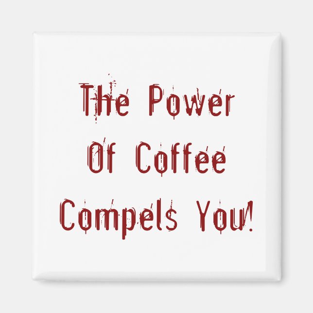 Íman Café Compele Você Vermelho (Frente)