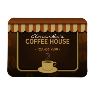 Íman Café Compro Café Brown Pequenos Tampões Personaliz