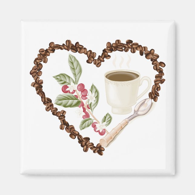 Íman Café da Coração (Frente)