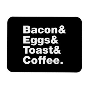 Íman Café da manhã (Bacon & Ovos & Toast & Coffee.)