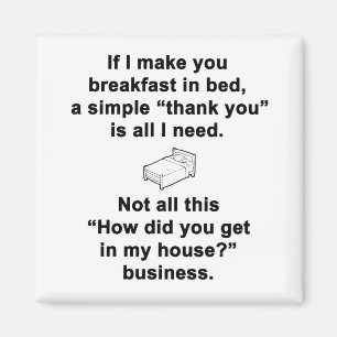 Íman Café da manhã na cama