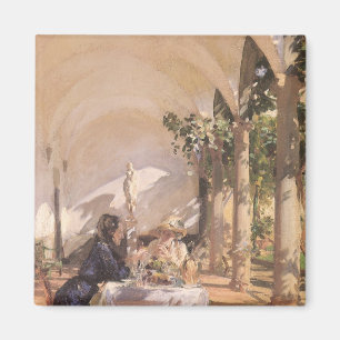 Íman Café da Manhã na Loggia de John Singer Sargent
