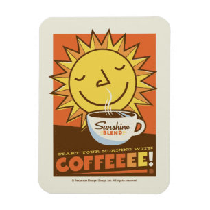 Íman Café da mistura da luz do sol