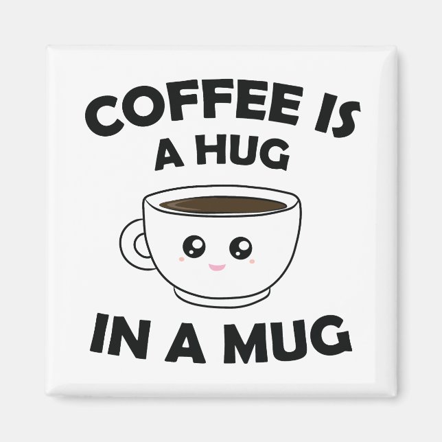Íman Café é abraço em uma caneca Kawaii (Frente)