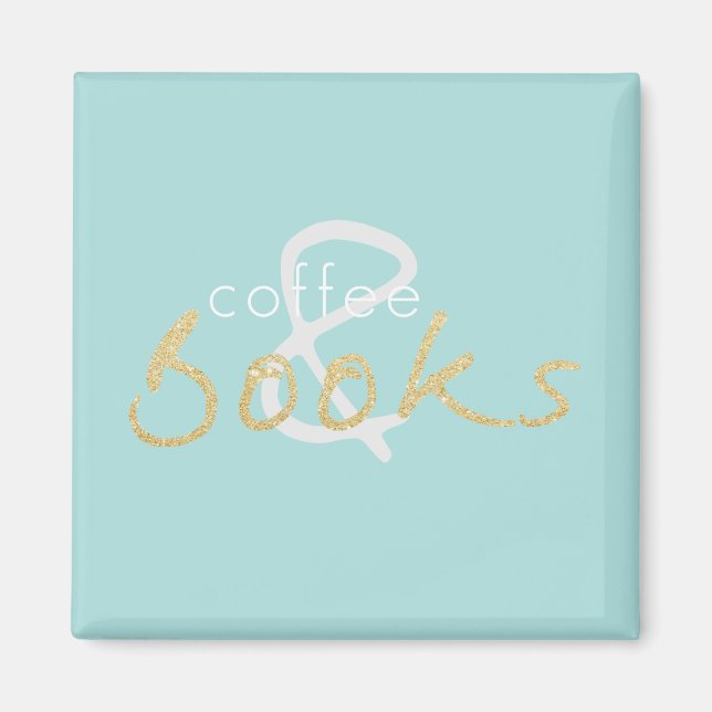 Íman Café e Livros Magneta (Frente)
