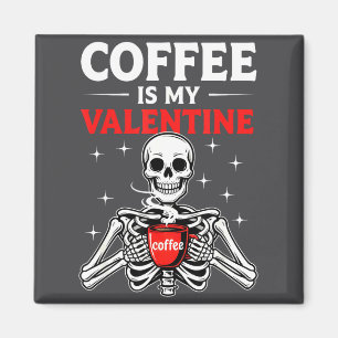 Íman Café É Meu Esqueleto de Valentim Dia dos Namorados