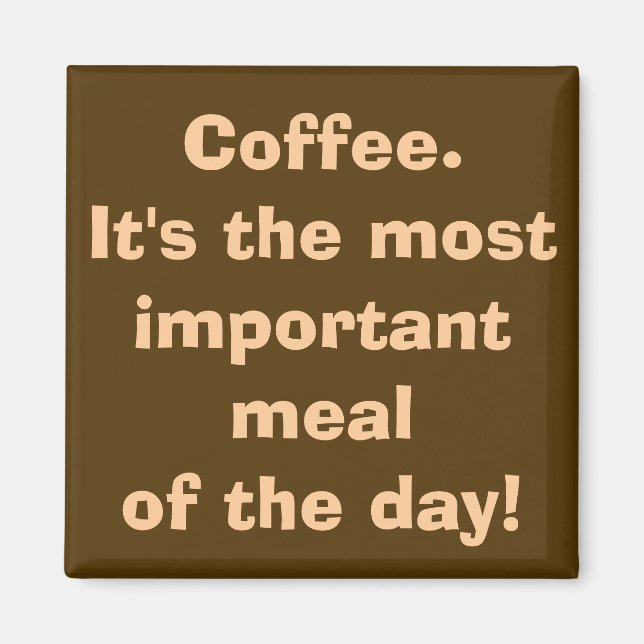 Íman Café é o mais importante ímã de rações (Frente)