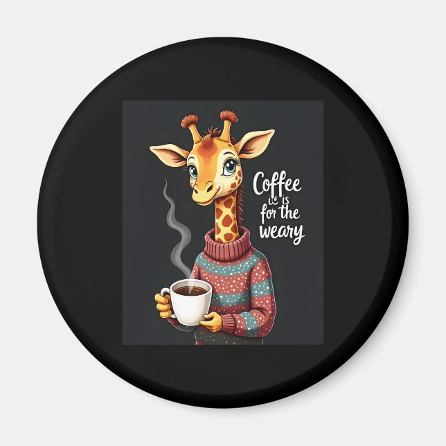 Íman Café é para o Frio Engraçado Girafa Café (Frente)