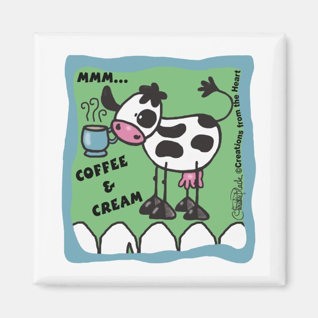 Íman Café e Vaca de Creme (Frente)