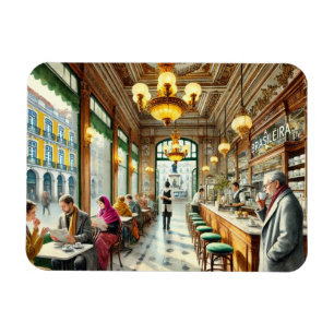 Íman Café em Lisboa Watercolor
