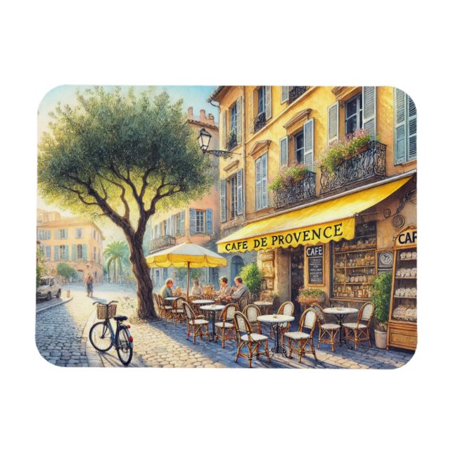 Íman Café em Nice France Mug (Horizontal)