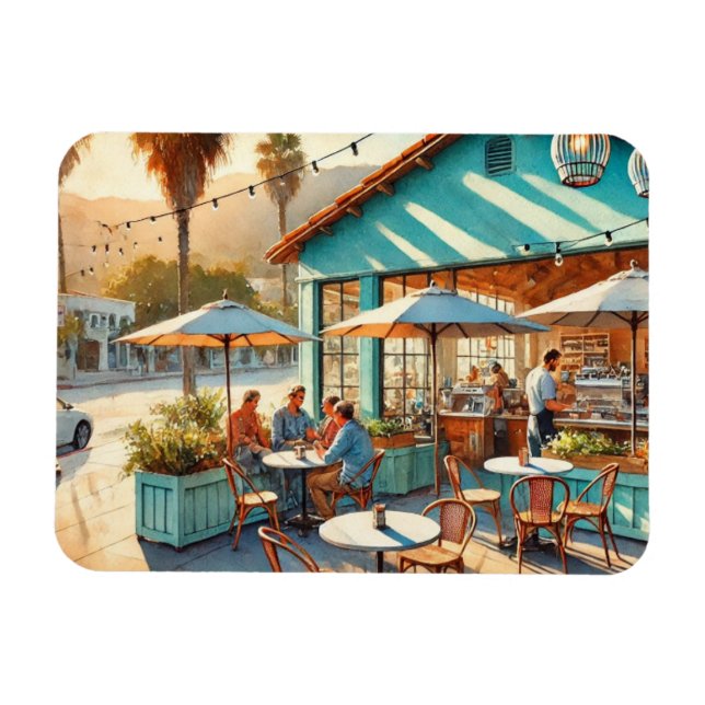 Íman Café em Papais noeis Barbara California (Horizontal)