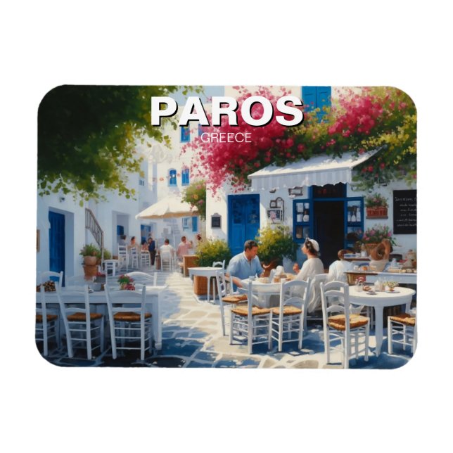 Íman Café em Paros Grécia (Horizontal)