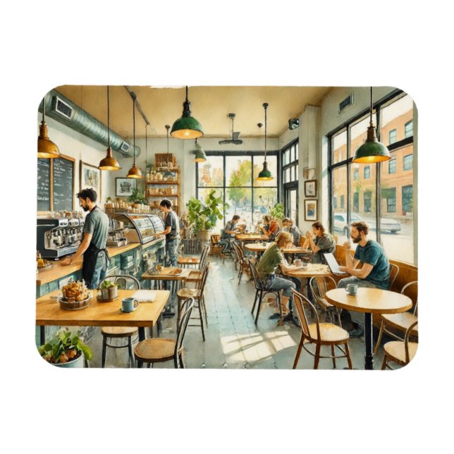 Íman Café em West Lafayette Indiana Mug (Horizontal)