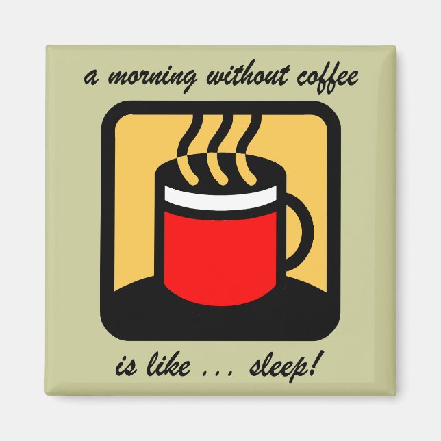 Íman Café engraçado (Frente)