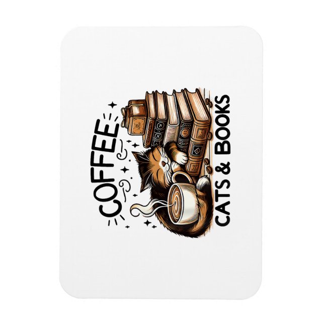 Íman Café Engraçado Livros Sobre Presentes Mulheres Ide (Vertical)