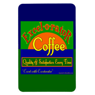 Íman Café Excelador Novos Magnetos De Arte Retroativa