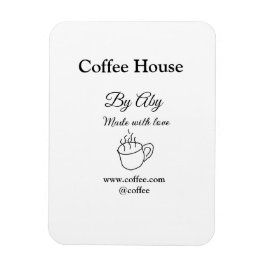 Íman Café feito com amor adicionar texto site social