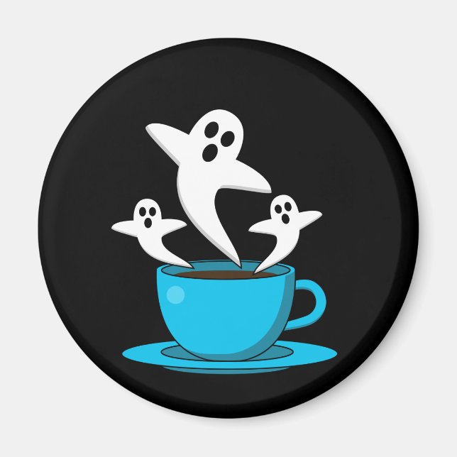 Íman Café fumante fantasma (Frente)