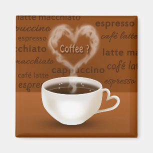 Íman Café? Fumo dado forma coração