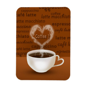 Íman Café? Fumo dado forma coração