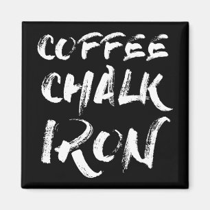 Íman Café, giz e ferro, exercício motivacional engraçad