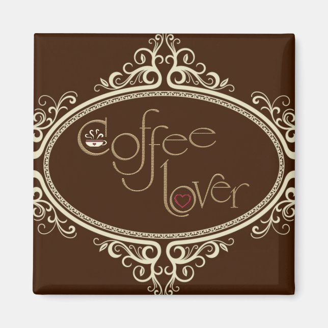 Íman café glamouroso (Frente)