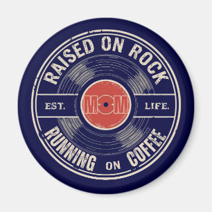 Íman Café Mãe, Presente Divertido para Mãe de Rock, Dia