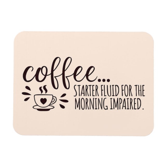 Íman Café Magnet para a cafeína privada (Horizontal)