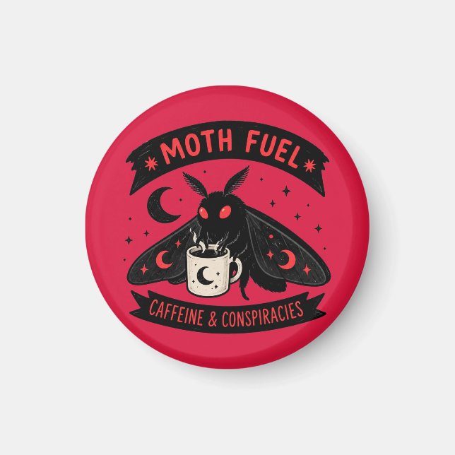 Íman Café Mothman Combustível de Mariposa Cafeína e Con (Frente)