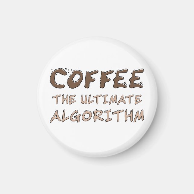 Íman Café O Algoritmo Definitivo Engraçado Programador (Frente)