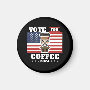 Íman Café para presidente, vote no café