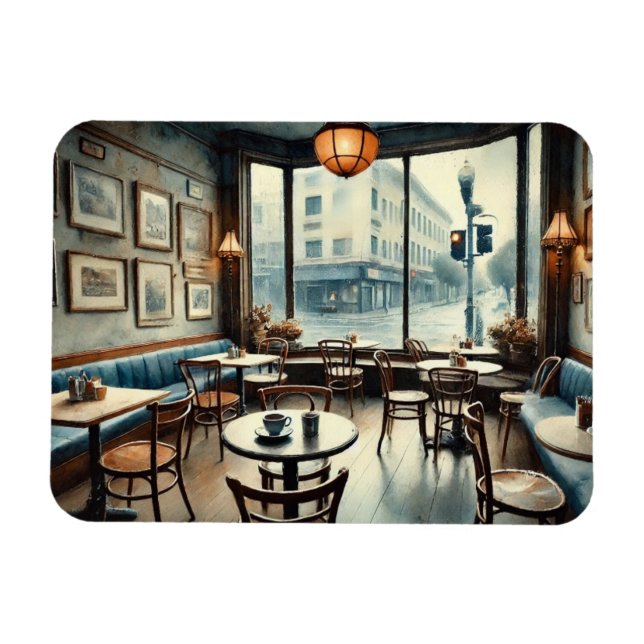 Íman Café Silencioso em São Francisco (Horizontal)