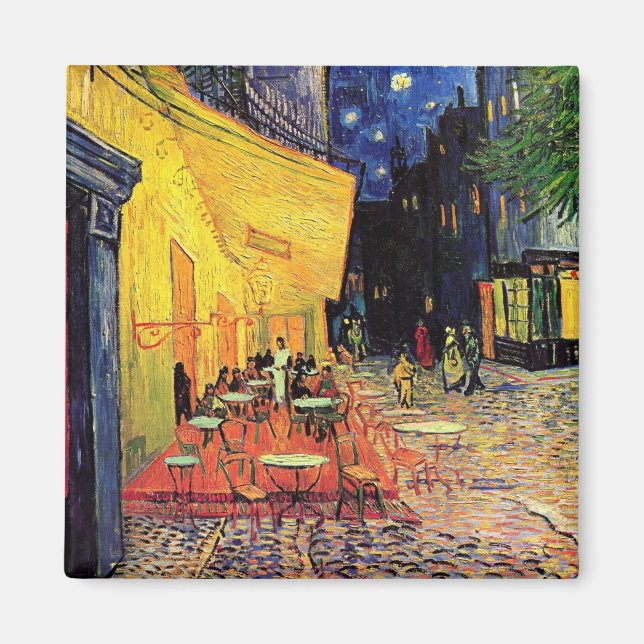 Íman Café Terrace Place du Forum Van Gogh Fine Art (Frente)