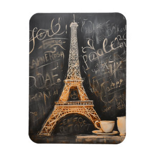Íman Café Torre Chic Eiffel Café Café Café Chalkboard P