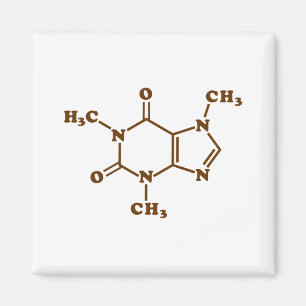 Íman Cafeína - Café - Fórmula Química Molecular