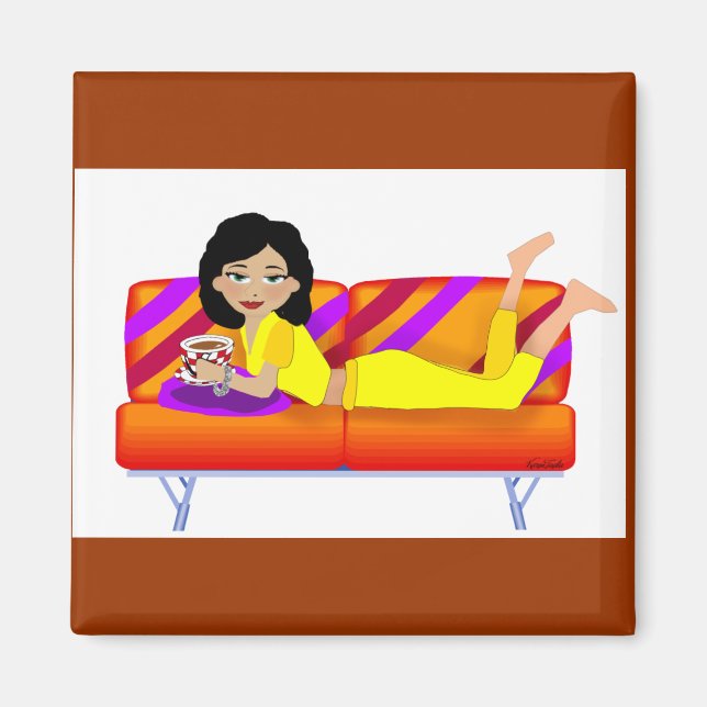 Íman Caffe Diva Magnet (Frente)