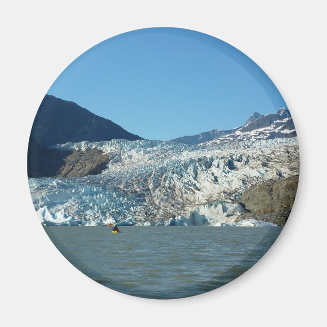 Íman Caiaque no glaciar Mendenhall (Frente)
