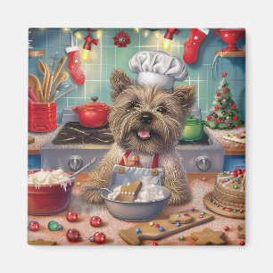 Íman Cairn Terrier Assados de Feriado: Natal Festivo